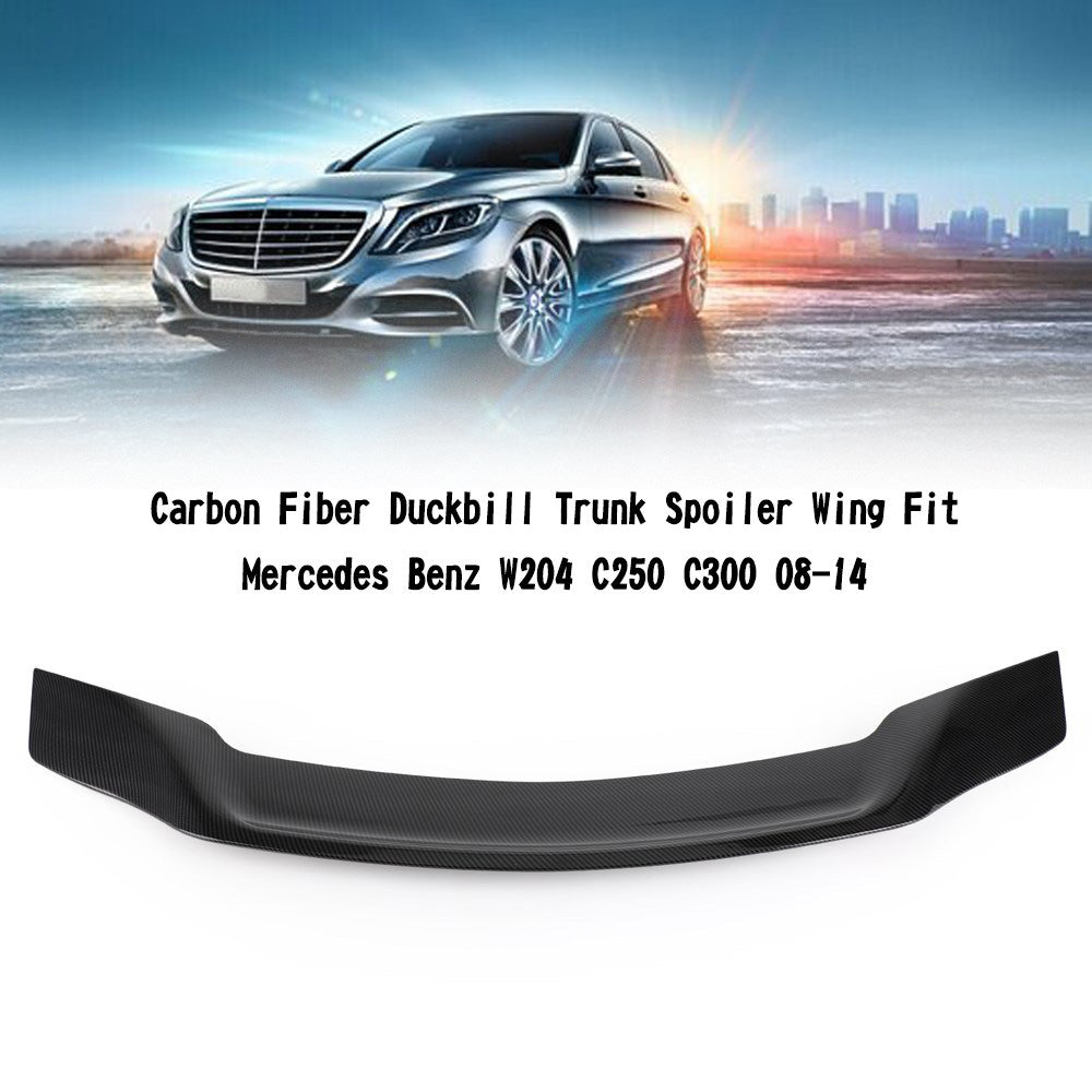 Spoiler per bagagliaio in fibra di carbonio per Mercedes Benz W204 C250 C300 08-14 generico