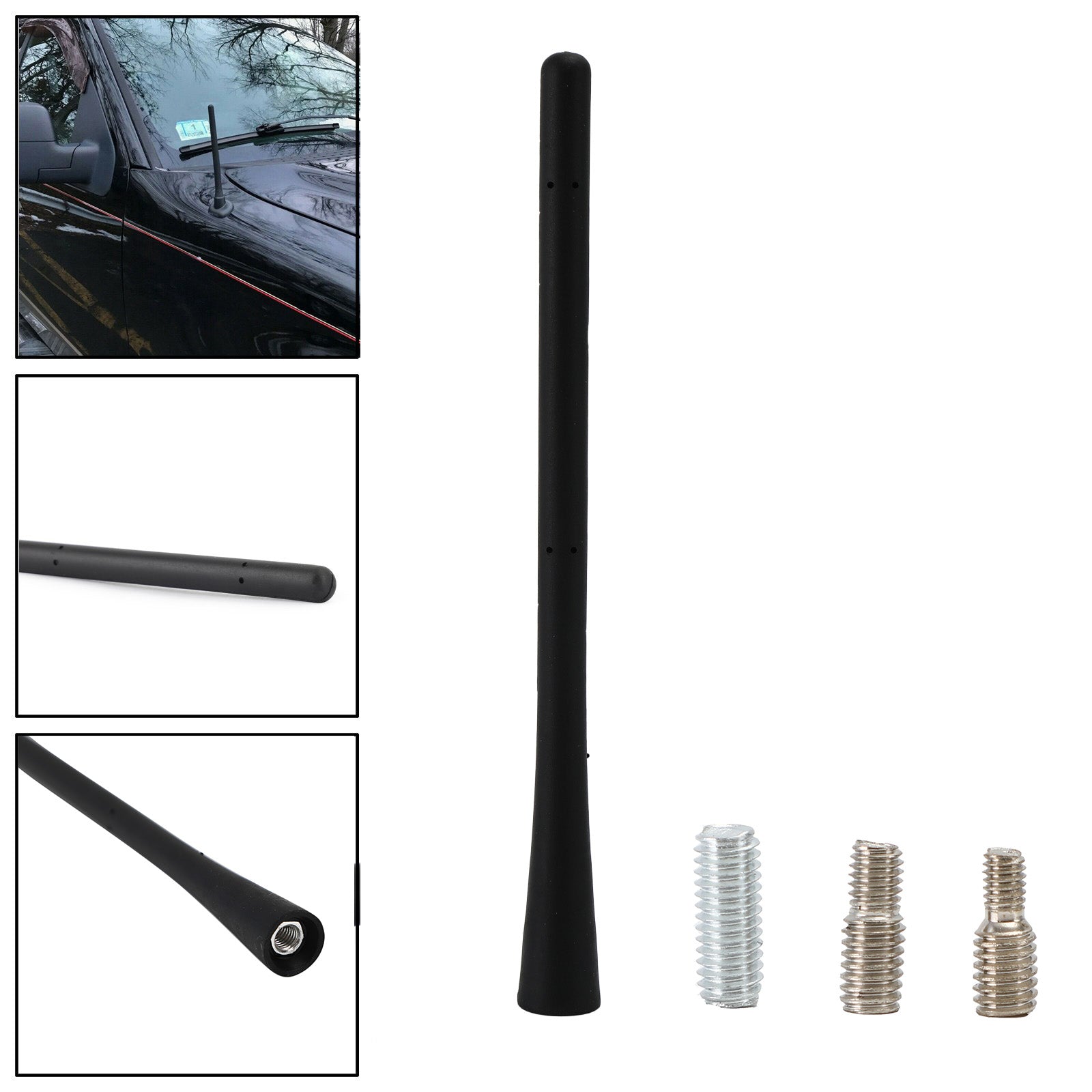 Antenne de signal en caoutchouc 7 pouces pour Ford F150 F250 F350 £ ¦ Ram 1500 2009-2019 générique