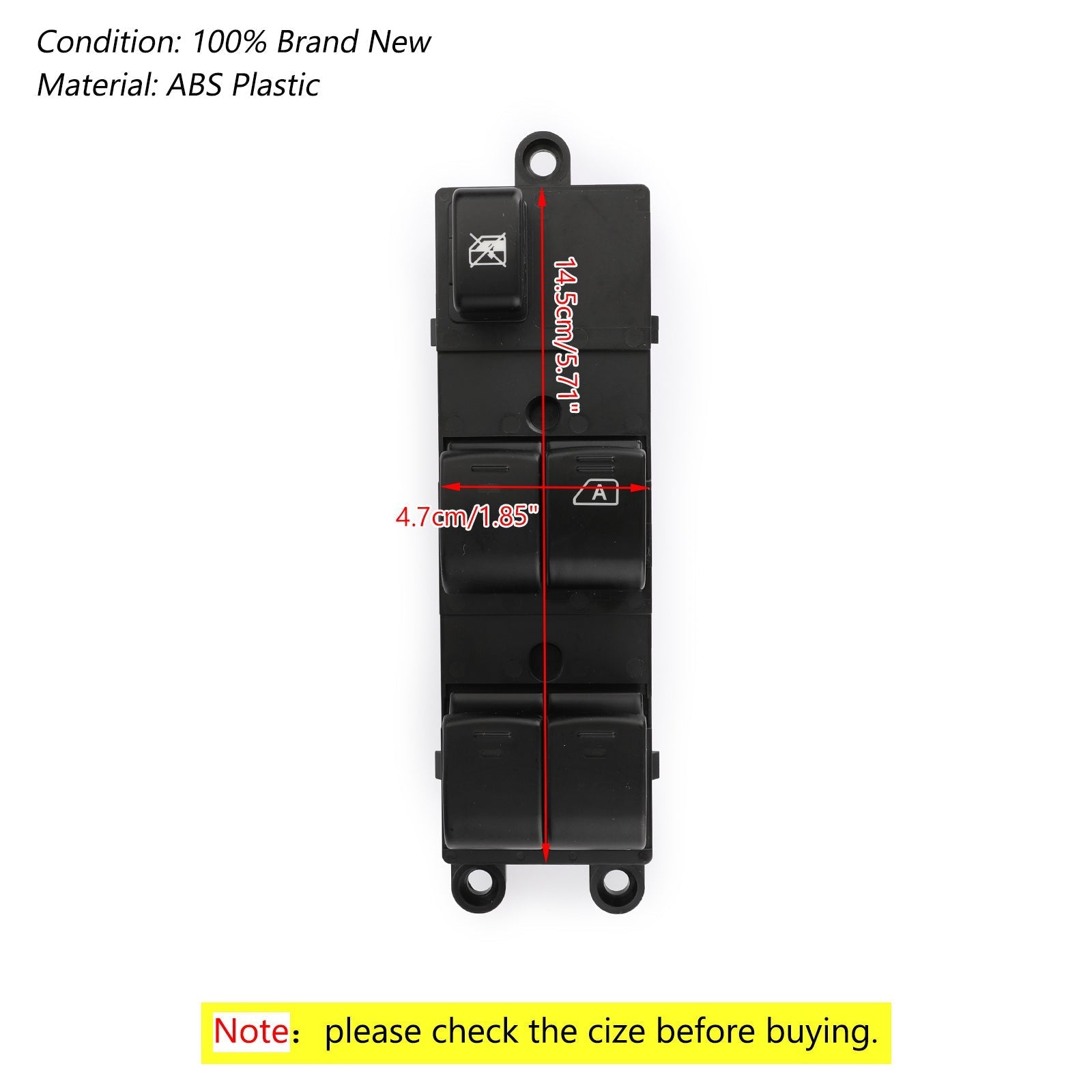 Sterowanie przełącznikiem szyb 25401EB30B Pasuje do Nissan Navara D40 07-15 Generic