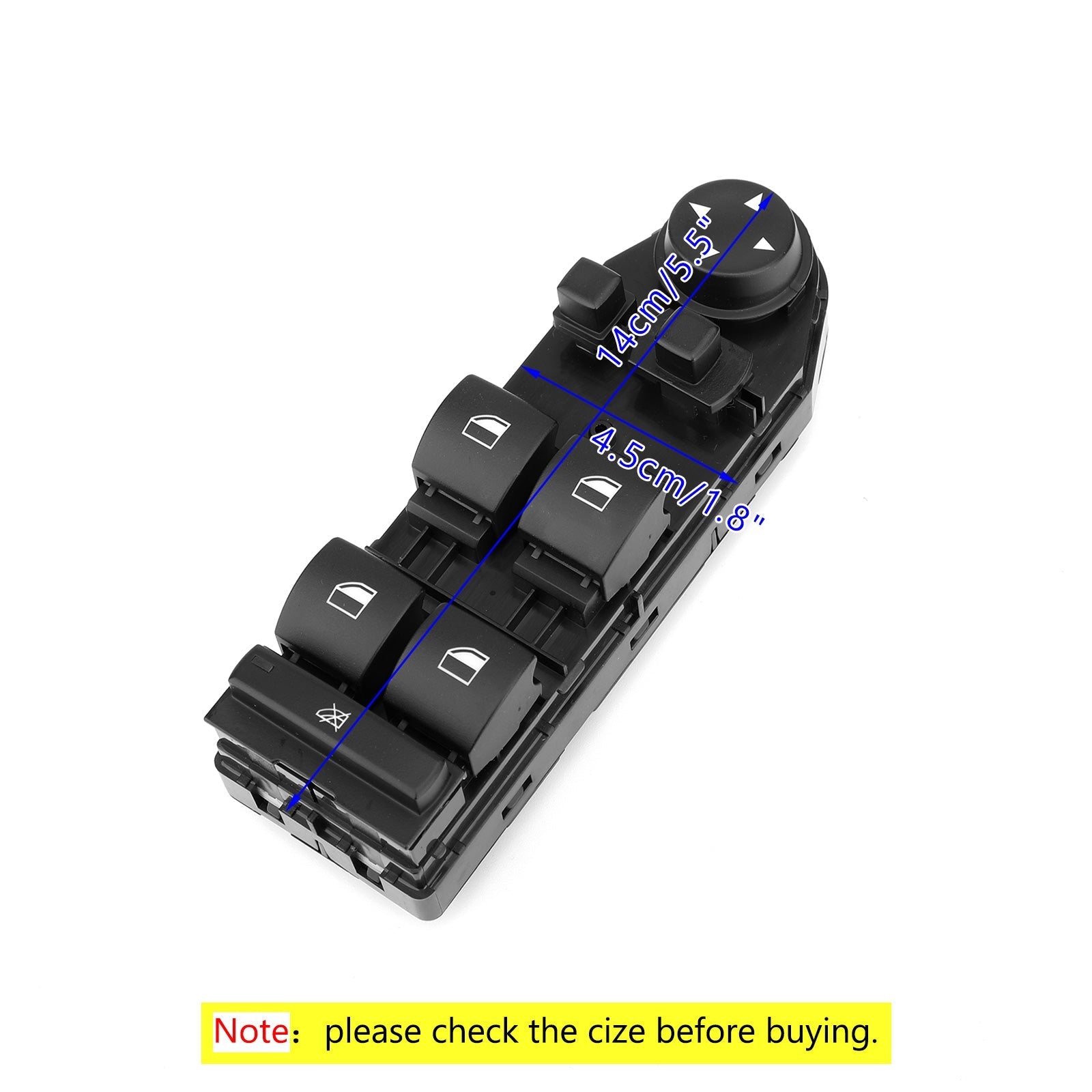 2005 BMW E83 X3 Unidad de control del interruptor del espejo elevador de la ventana del conductor 61313413431 61313414355 genérico (copia)