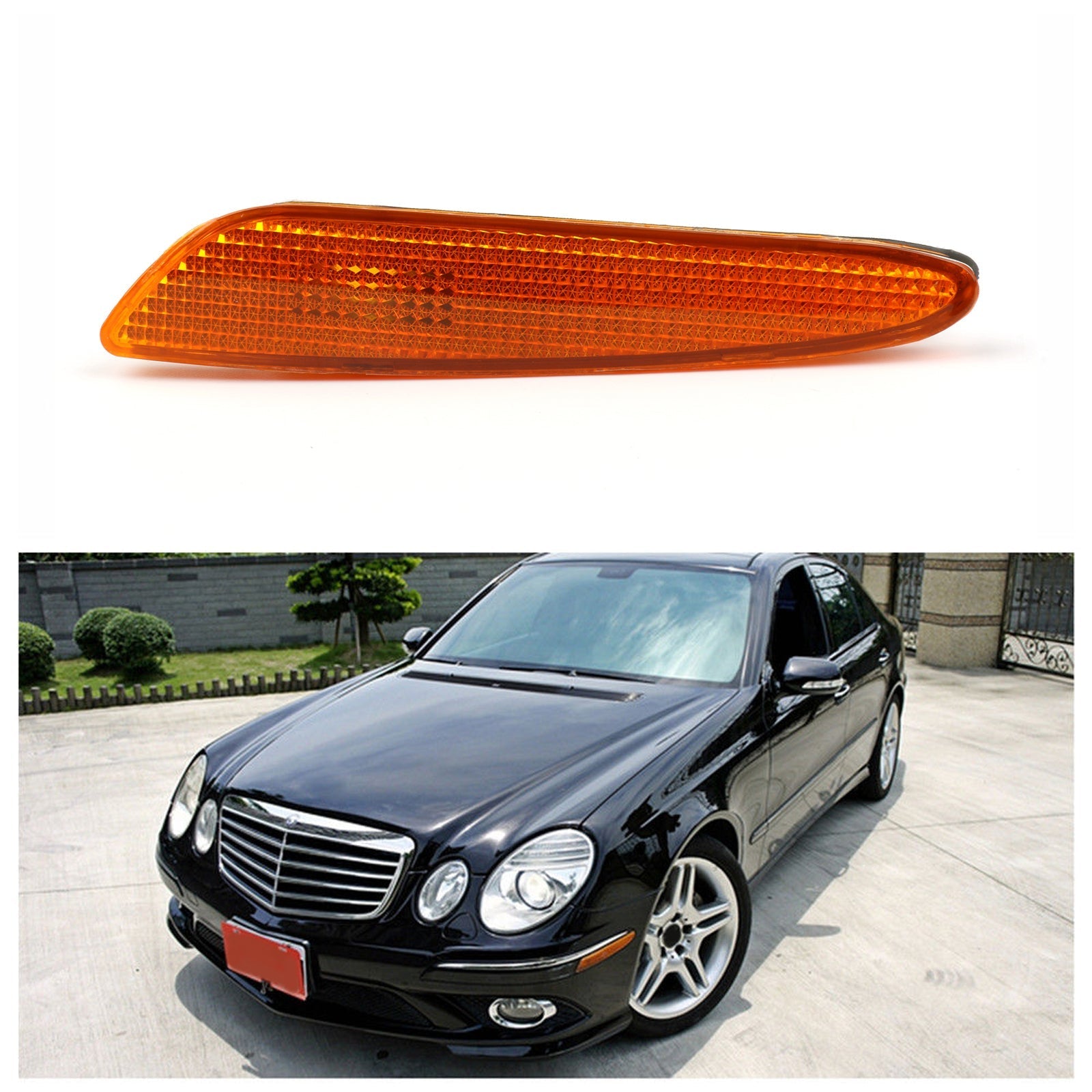 Per Benz W211 Luce di posizione laterale nel paraurti, indicatore di direzione generico, Classe E 2003-2006
