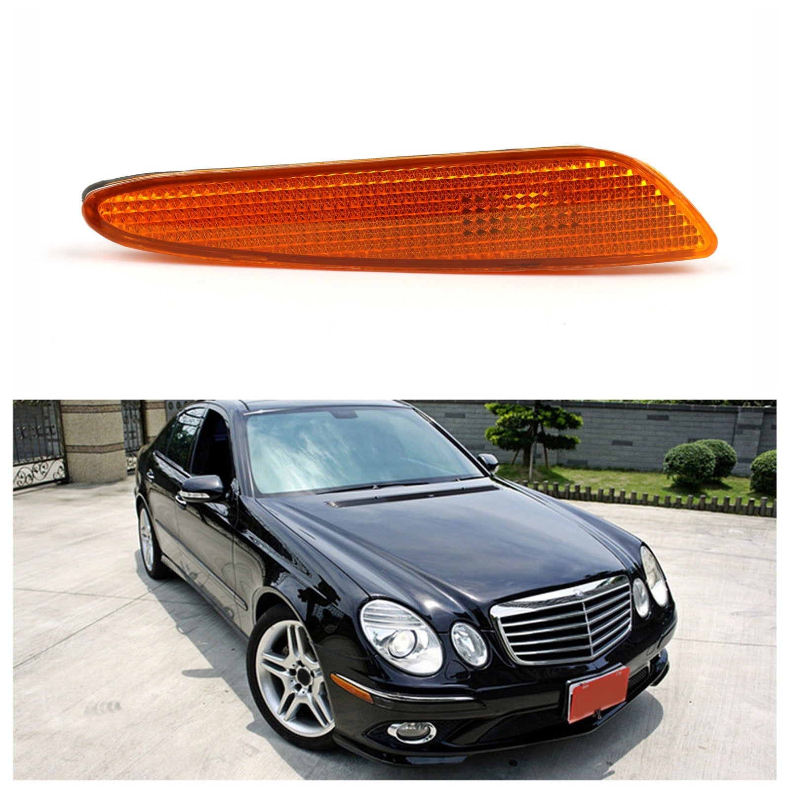 Per Benz W211 Luce di posizione laterale nel paraurti, indicatore di direzione generico, Classe E 2003-2006