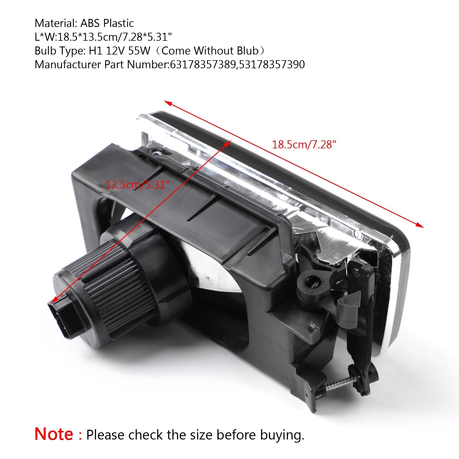 BMW 1992-1998 E36 Série 3 2/4D Phares antibrouillard de rechange Lampes Lentille en cristal R&L