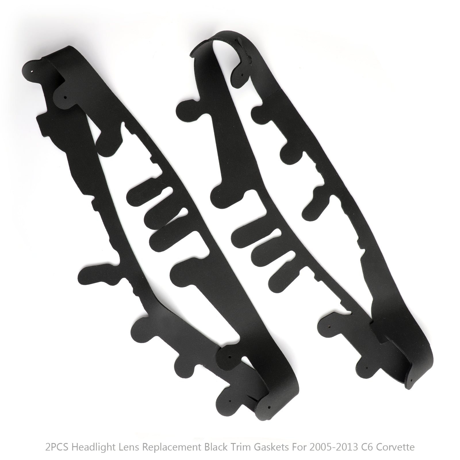 2005-2013 C6 Corvette 2 pezzi Guarnizioni di ricambio per lenti faro Nero generico