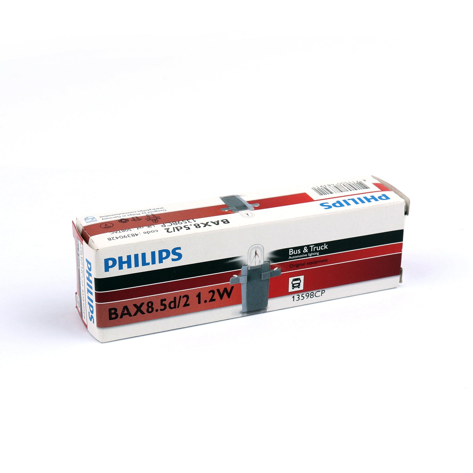 10 pz originali PHILIPS 13598 T5 24 V 1.2 W BAX8.5d/2 lampadine di segnalazione grigie generiche