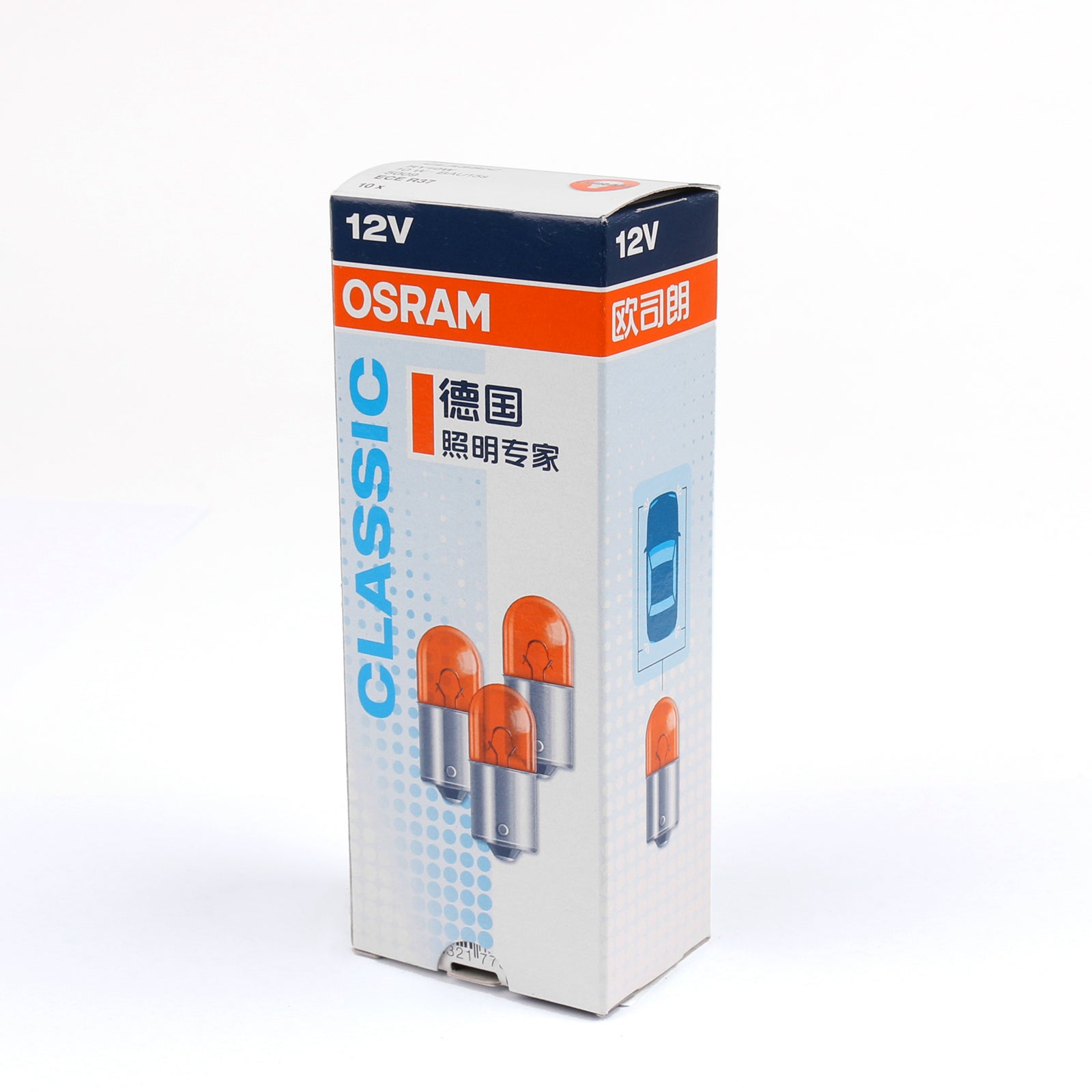 10X OSRAM 5009 RY10W 12V BAU15S Alogeno Originale Auto Indicatori di direzione Ambra Generico