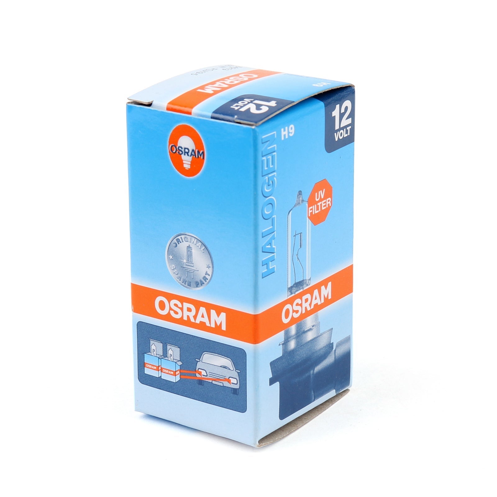 1 X OSRAM 65W 12V H9 PGJ19-5 halogeeniajovalon lamppu 64213 Made in Germany Generic