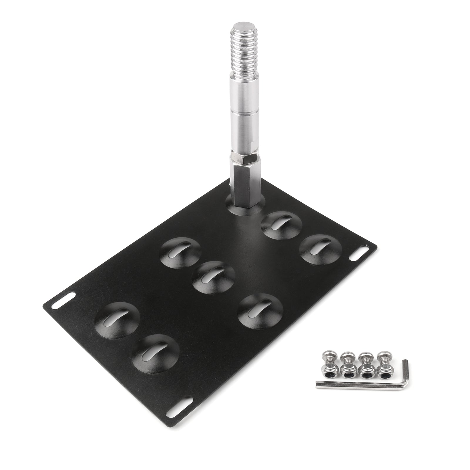 Soporte de montaje de placa de matrícula de gancho de remolque de parachoques delantero para VW MK6 Golf genérico