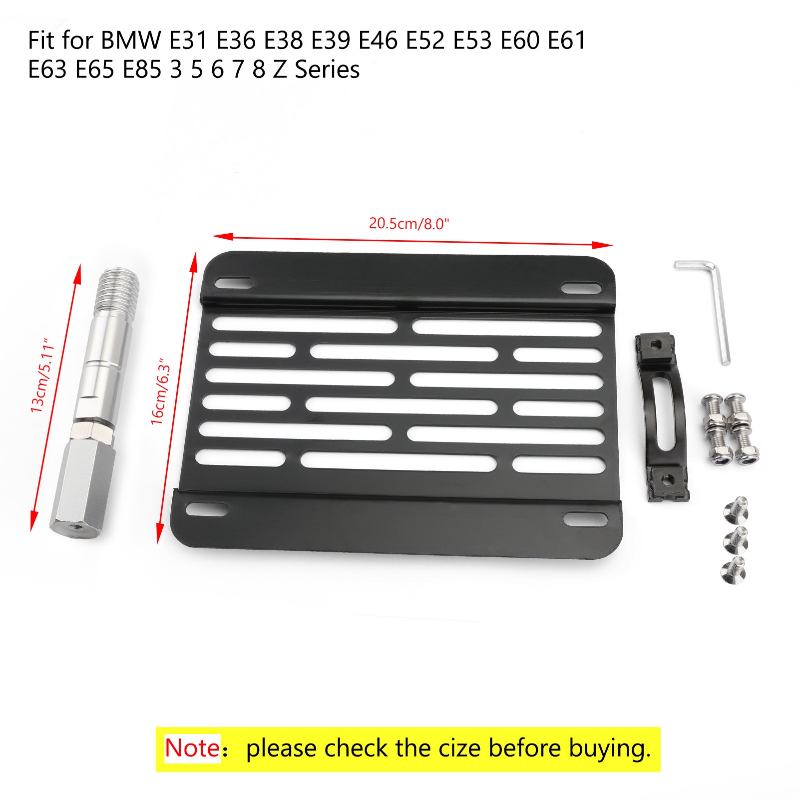 BMW F30 F32 F10 3/4/5 Series Nouveau Gradbena plošča Podpora za podporo za vleko odbijačev