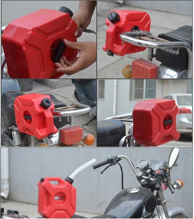 Bidones de plástico de 5L, tanque de combustible diésel de Gas con cerradura, SUV, ATV, Scooter, motocicleta