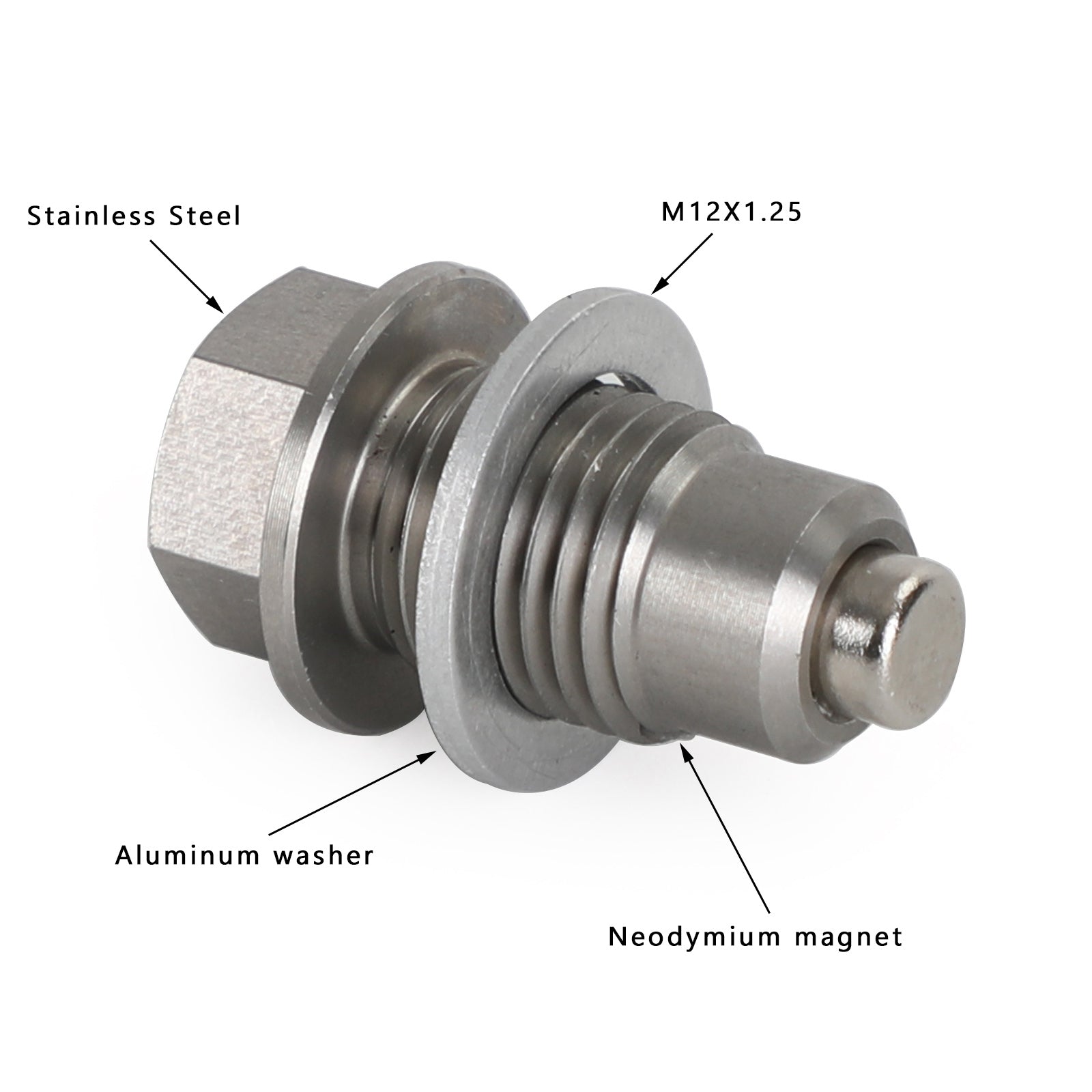 Wtyczka spustowa „Olej ze stali nierdzewnej z ogólnym uniwersalnym magnesem neodymowym