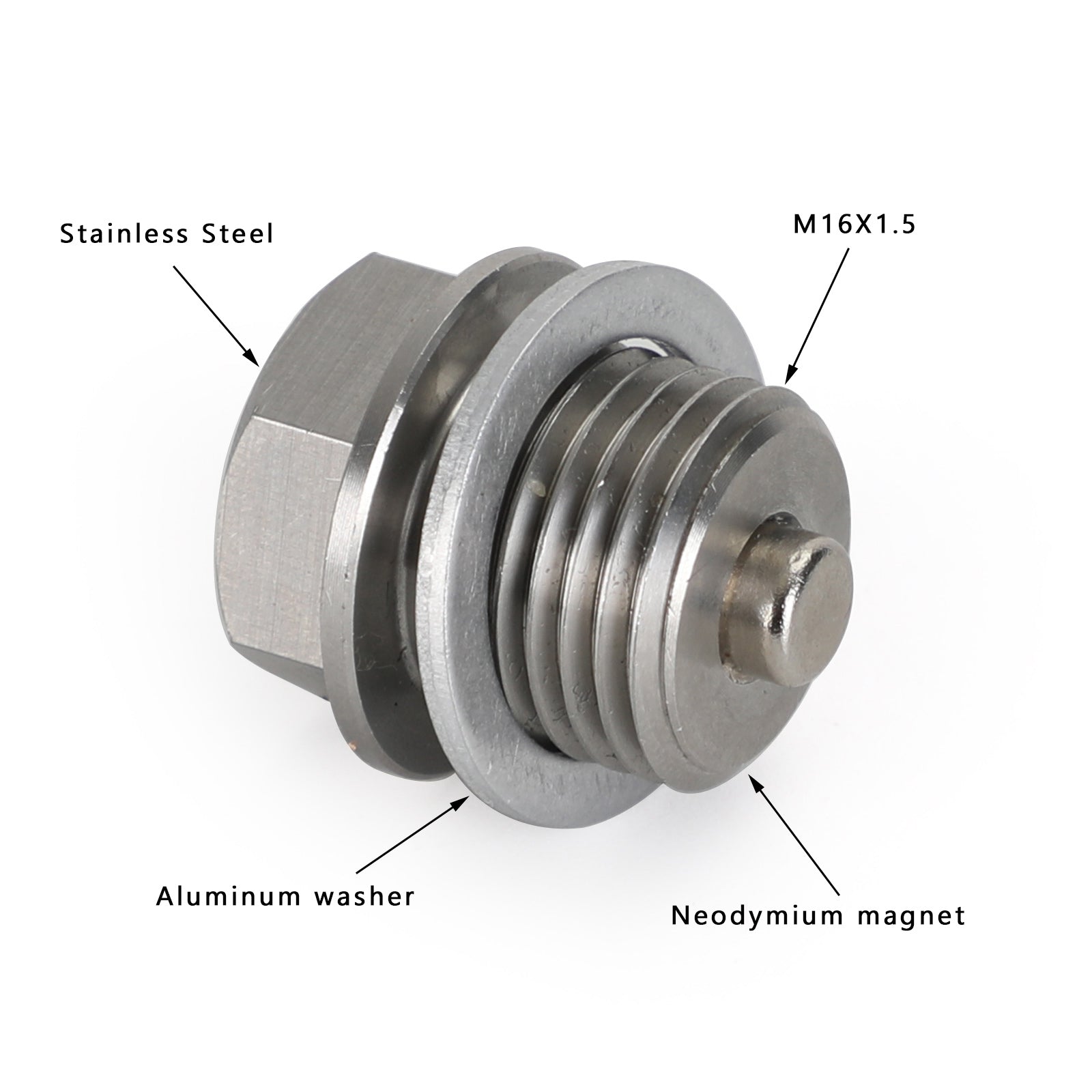 Wtyczka spustowa „Olej ze stali nierdzewnej z ogólnym uniwersalnym magnesem neodymowym