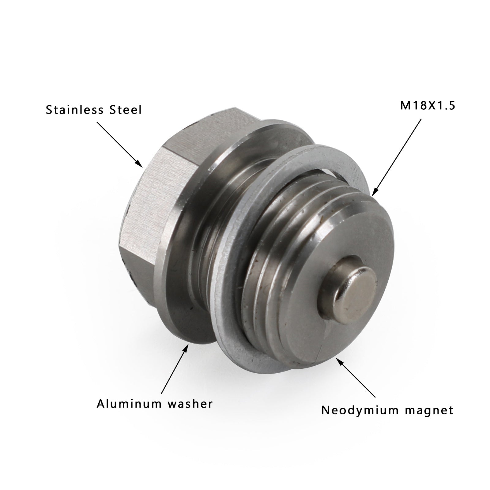 Wtyczka spustowa „Olej ze stali nierdzewnej z ogólnym uniwersalnym magnesem neodymowym