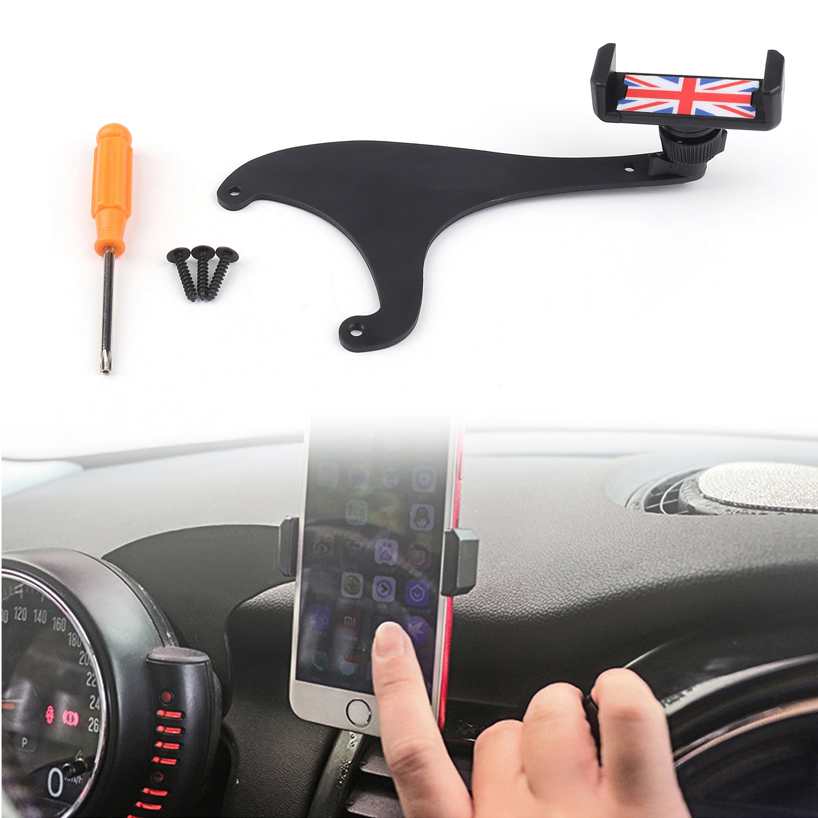 Support de berceau de support de téléphone de voiture de rotation de 360 degrés pour Mini Cooper Countryman F60 générique