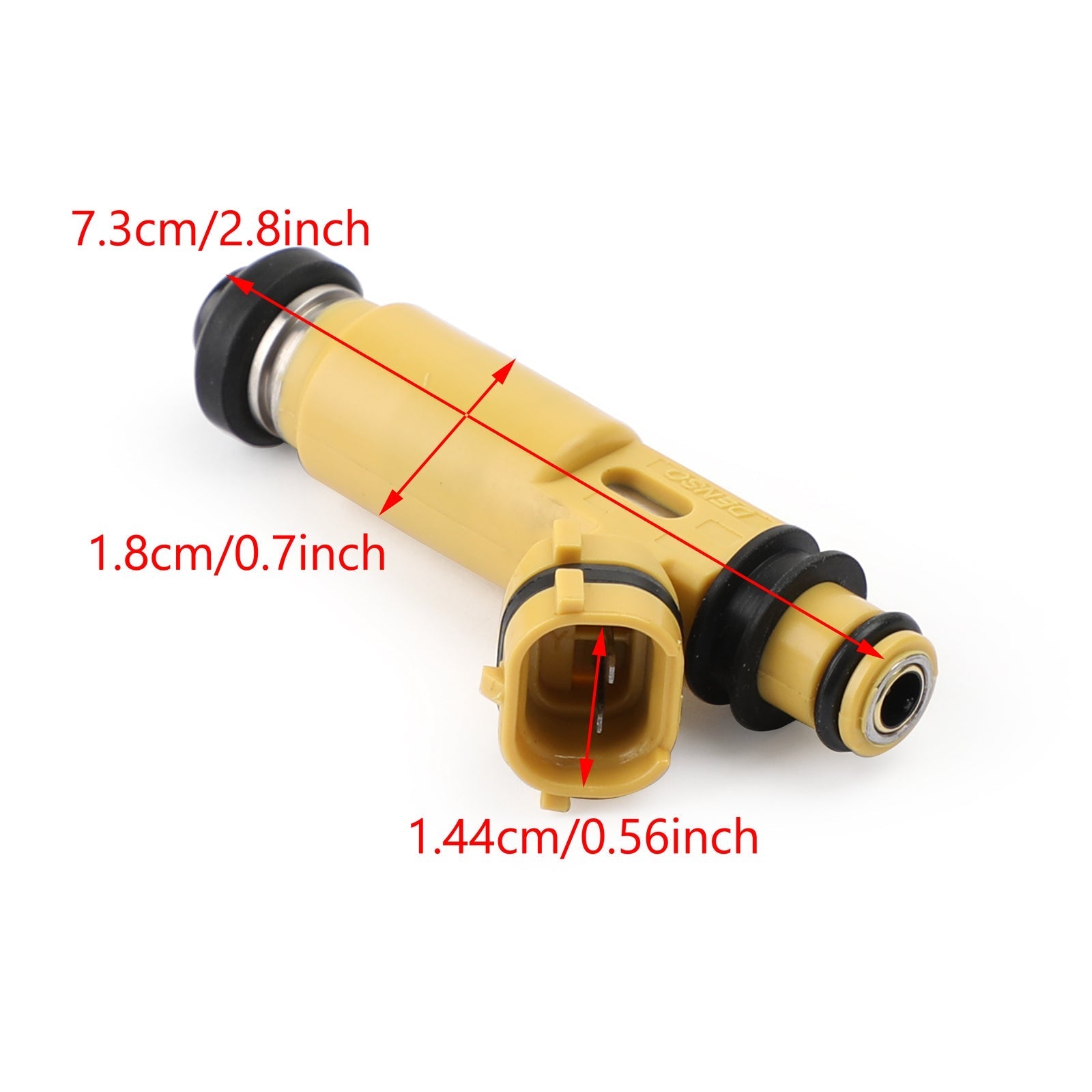 Denso żółte wtryskiwacze paliwa Denso 4*440 cm3 4 otwory 195500-4450 dla Mazdy (04-08 Rx-8)