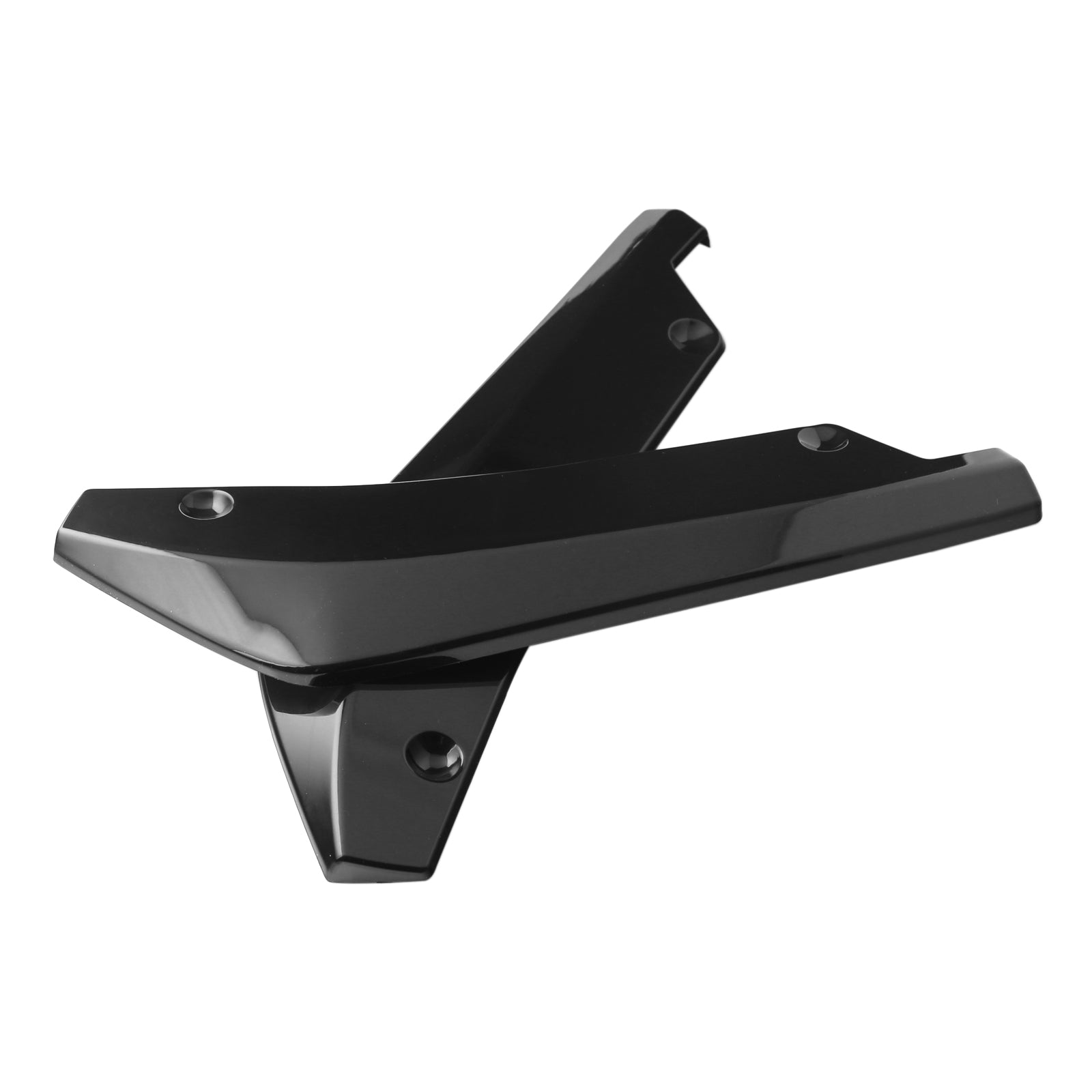 2x Auto Auto Achterbumper Lip Diffuser Splitter Canard Protector Top Glanzend Zwart Generiek