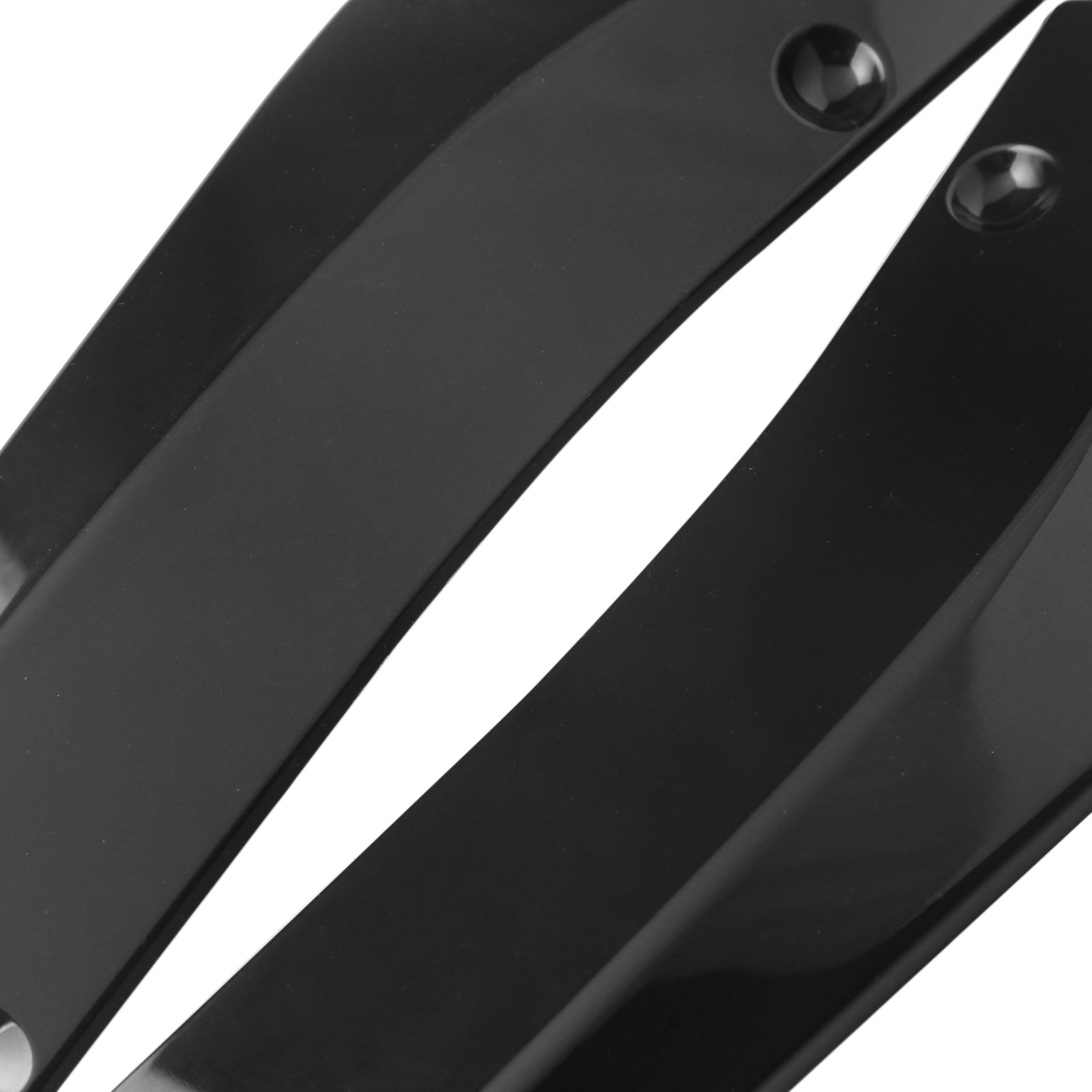 2x Auto Auto Achterbumper Lip Diffuser Splitter Canard Protector Top Glanzend Zwart Generiek