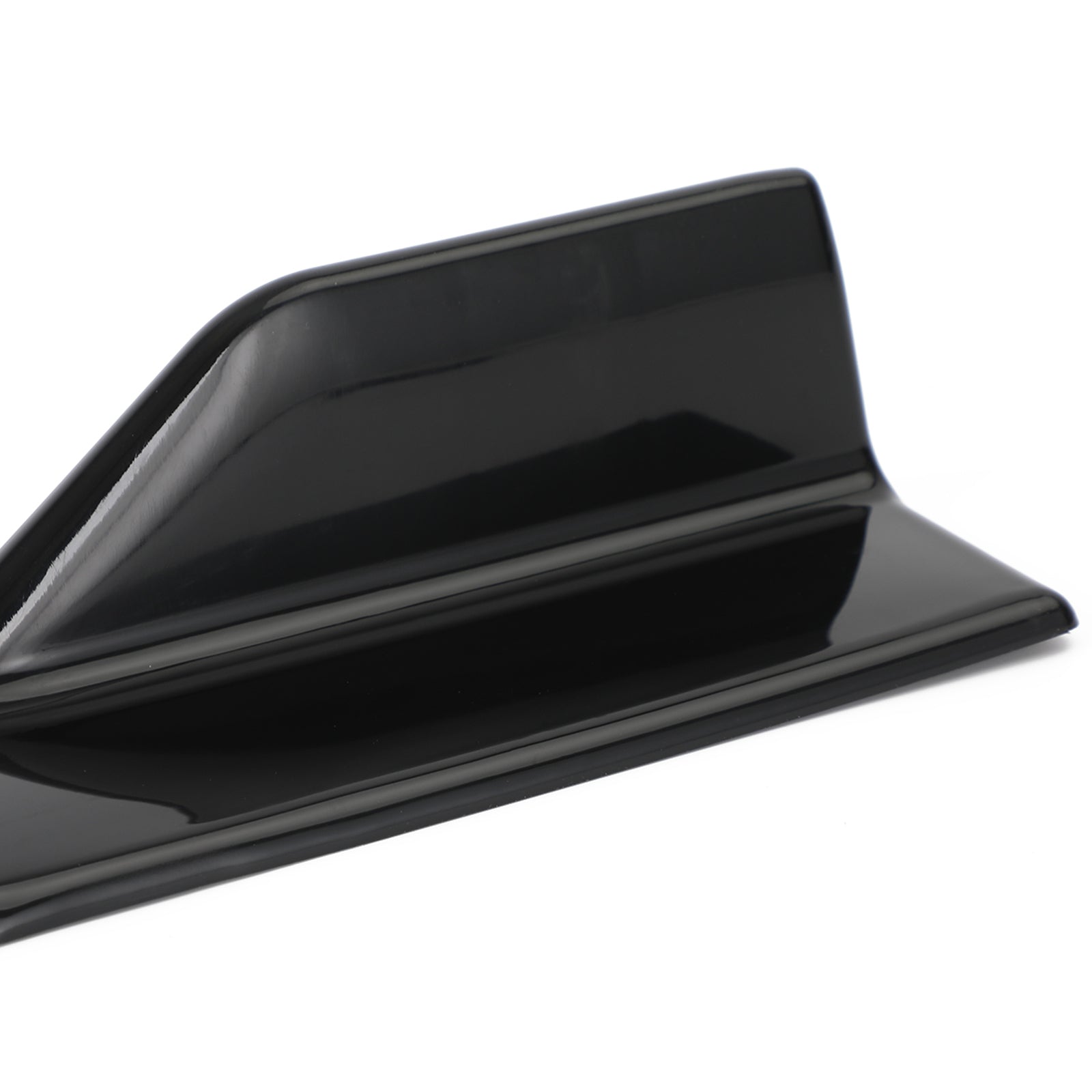 Coppia minigonne laterali nere lucide per auto da 45 cm, splitter a bilanciere, diffusore, alette, ali generiche