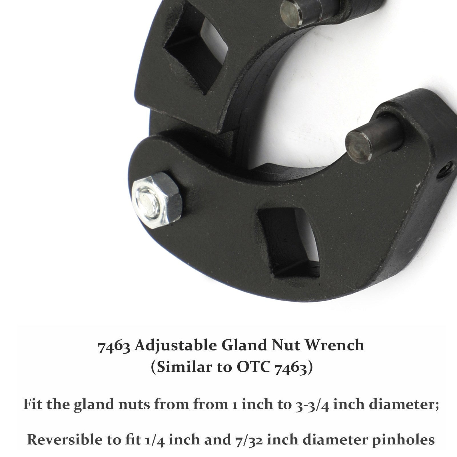 Säädettävä laippa mutteriavain 1266+7463 yleinen hydraulisylinterityökalusarja