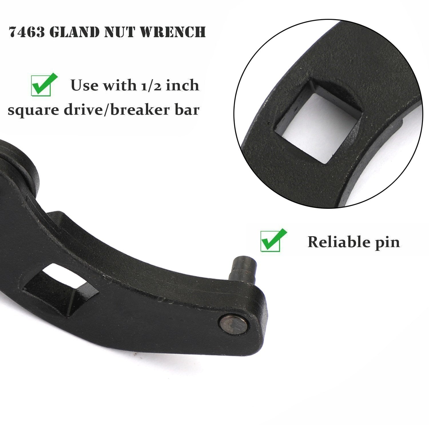 Säädettävä laippa mutteriavain 1266+7463 yleinen hydraulisylinterityökalusarja