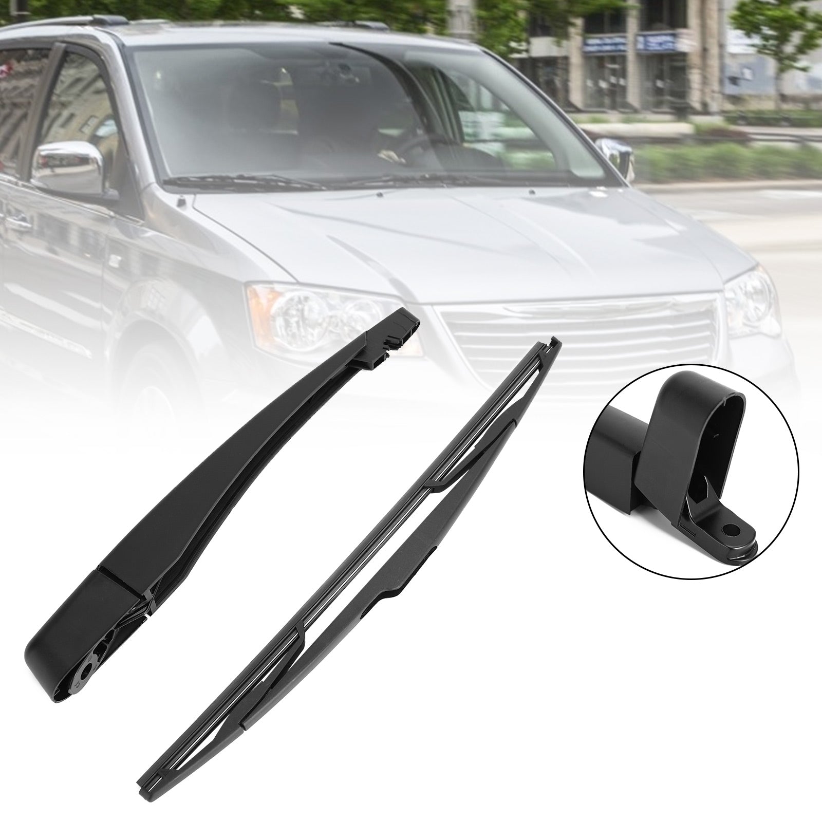 Kit de balais de bras d'essuie-glace arrière pour Dodge Caravan Chrysler Town & Country 2008-2015 générique