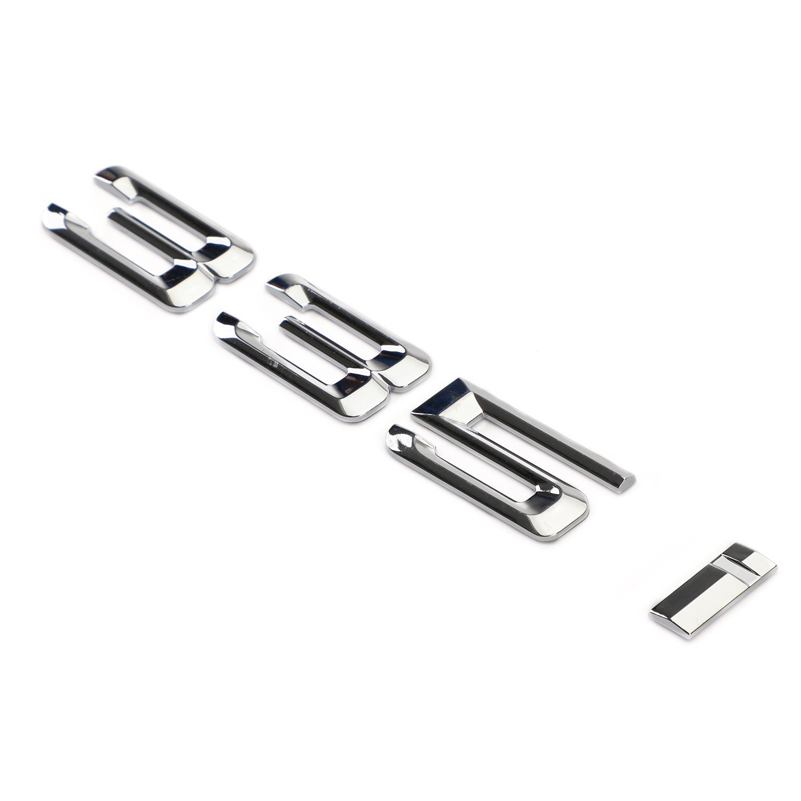 Insigne de plaque signalétique de coffre arrière emblème numéros lettre décalcomanie 335 i Fit 335i Chrome générique