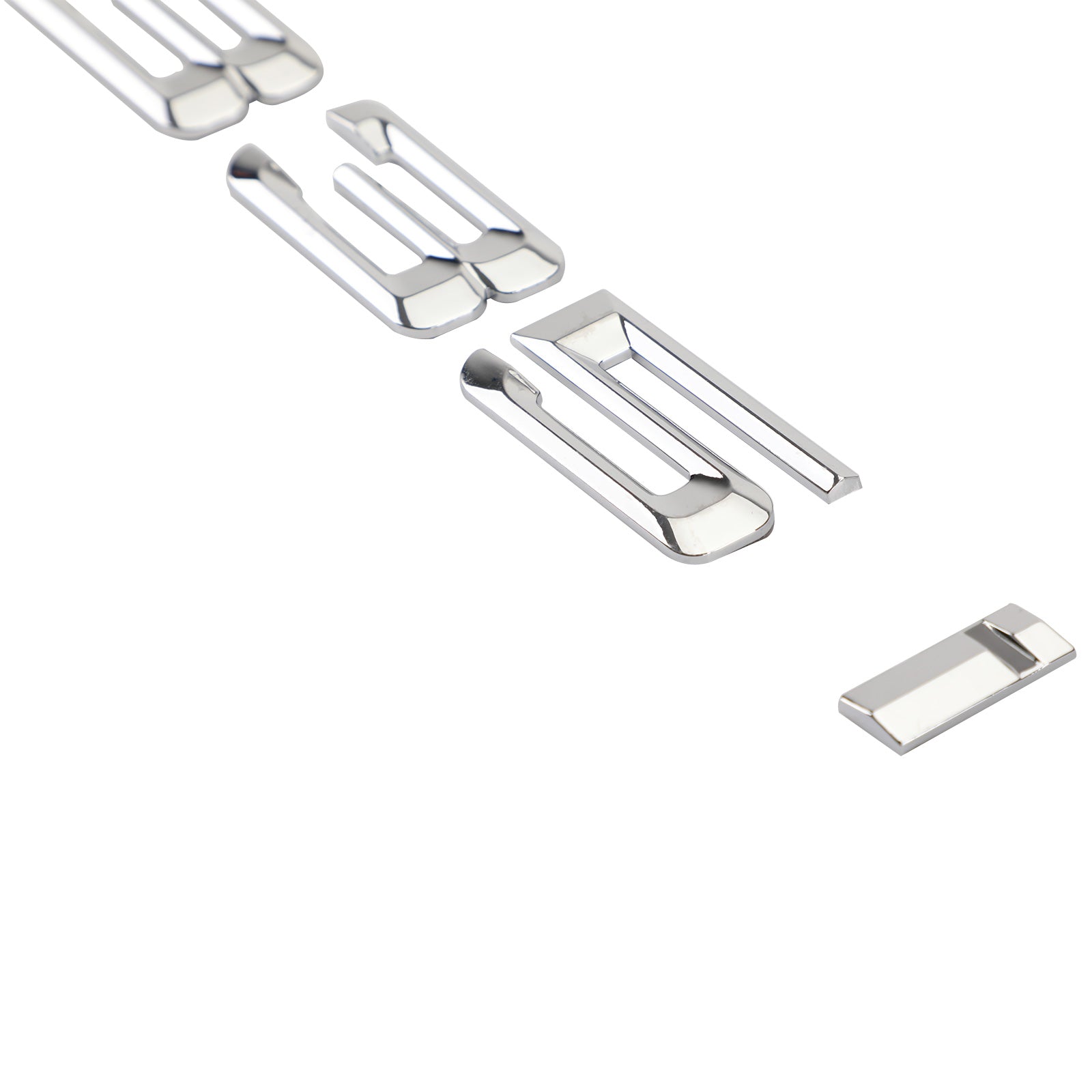 Insigne de plaque signalétique de coffre arrière emblème numéros lettre décalcomanie 335 i Fit 335i Chrome générique
