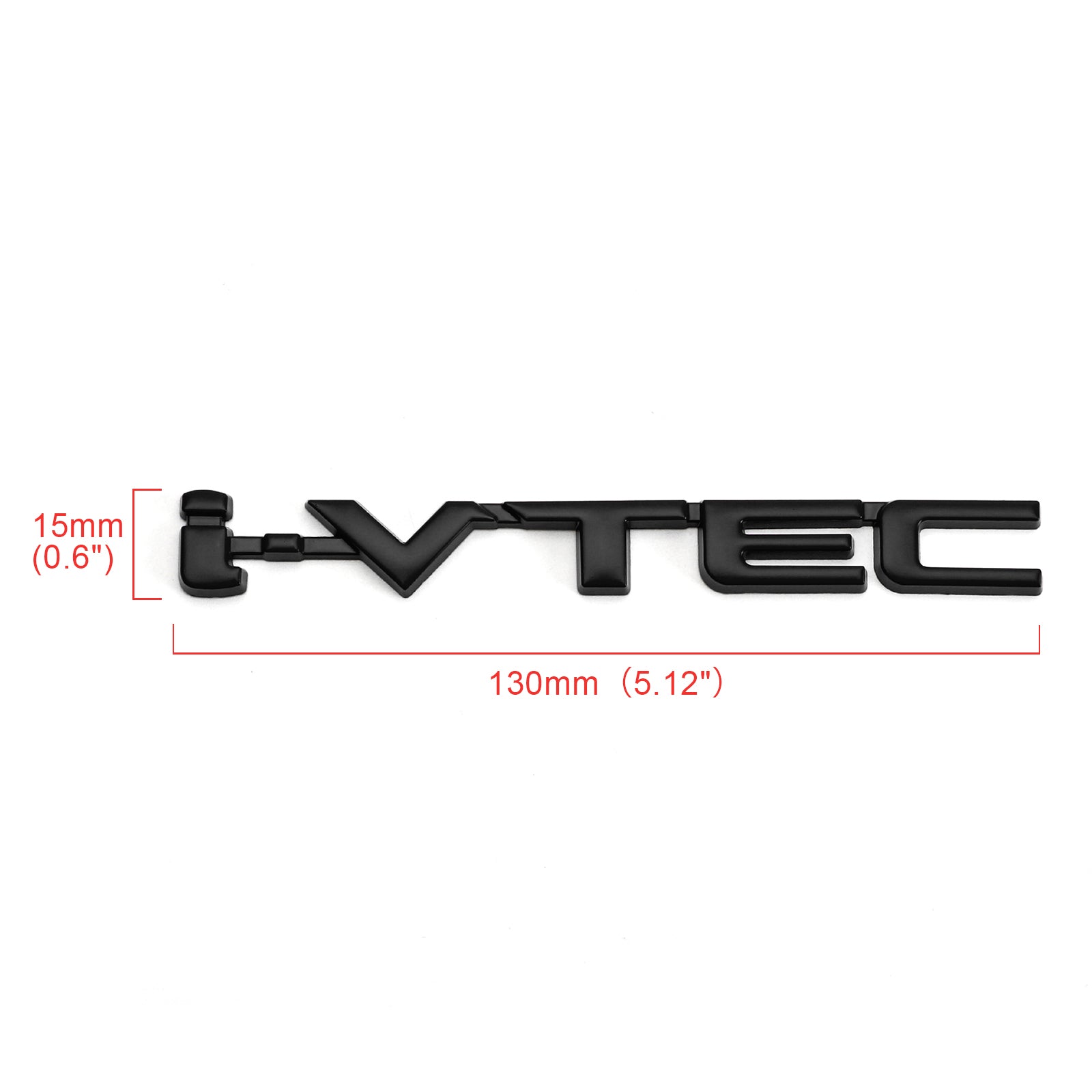 3d metal i-vtec auto trunk turbo fender emblème badge adesivi adesivi argent generico
