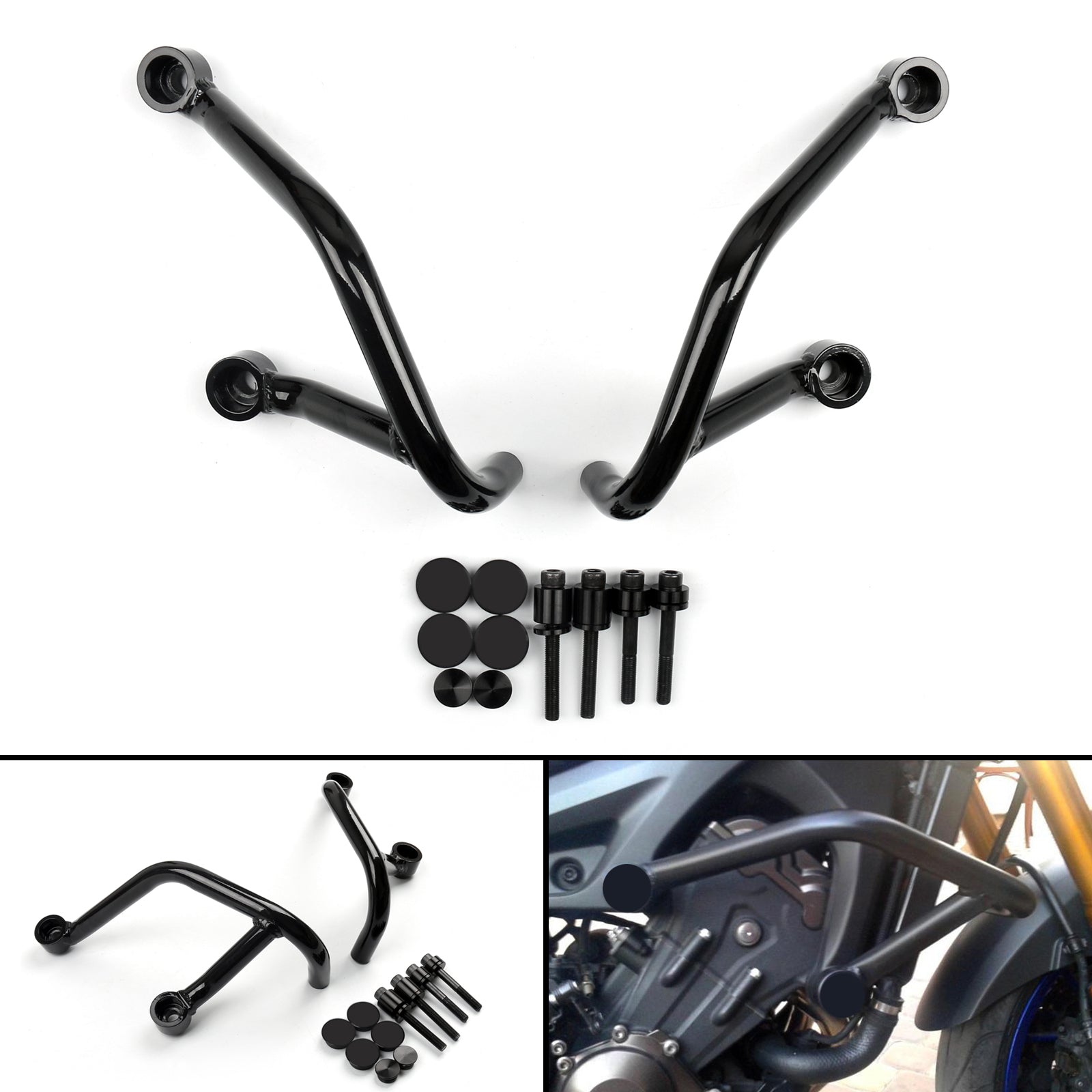 Yamaha MT-09 MT09 2014-2016 Pare Carter Moteur Avant Protection Générique