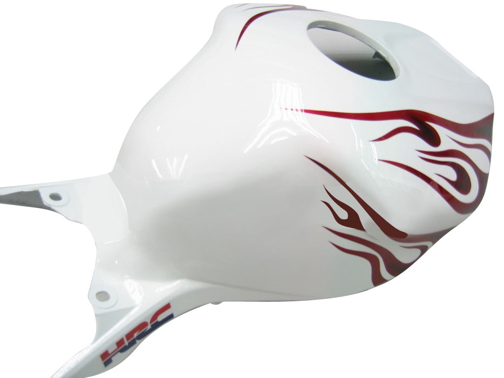 Sobe Amotopart 2004-2005 Honda CBR 1000 Rr White & Red Flame Shark Generic