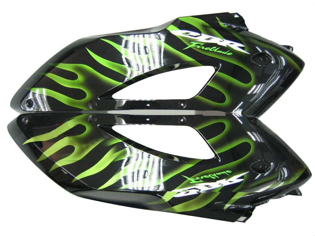 Sobe Amotopart 2004-2005 Honda CBR 1000 RR črna in zelena plamen generična