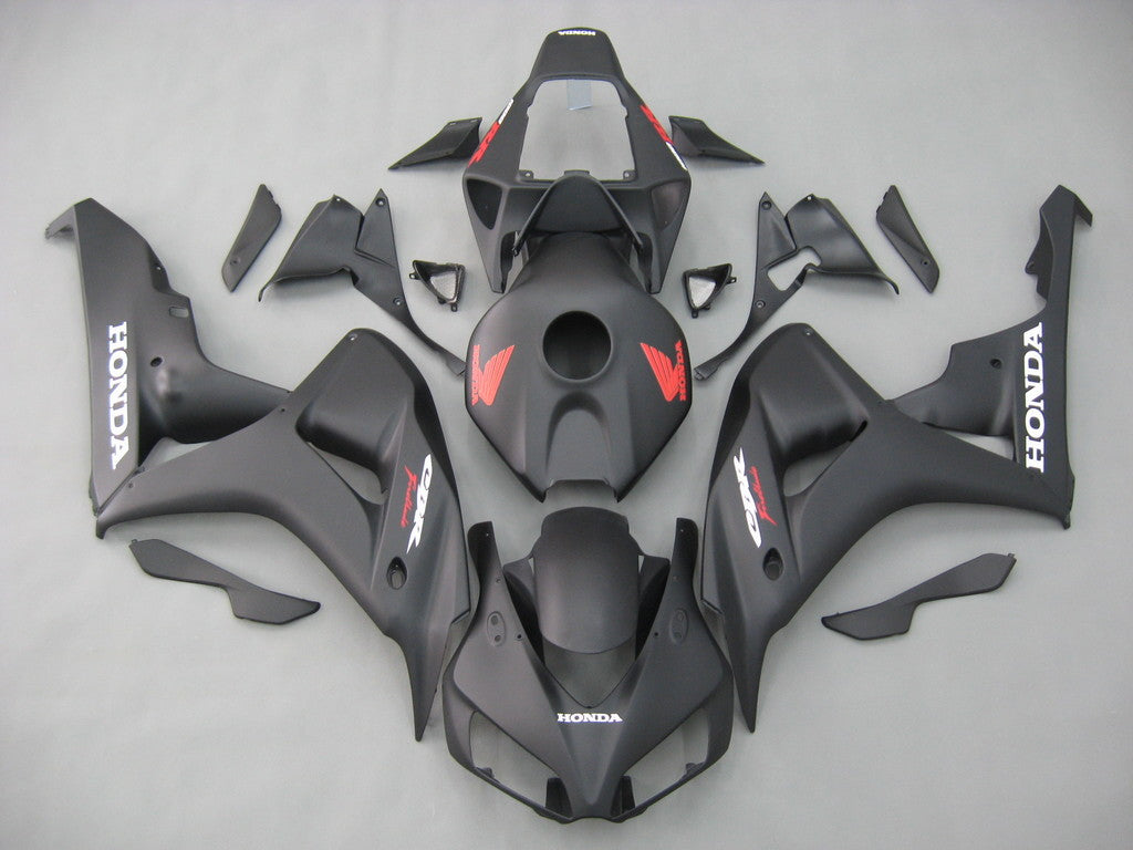 For CBR600RR 2009-2010 Bodywork Fairing Black ABS Injection Molded Plastics Set