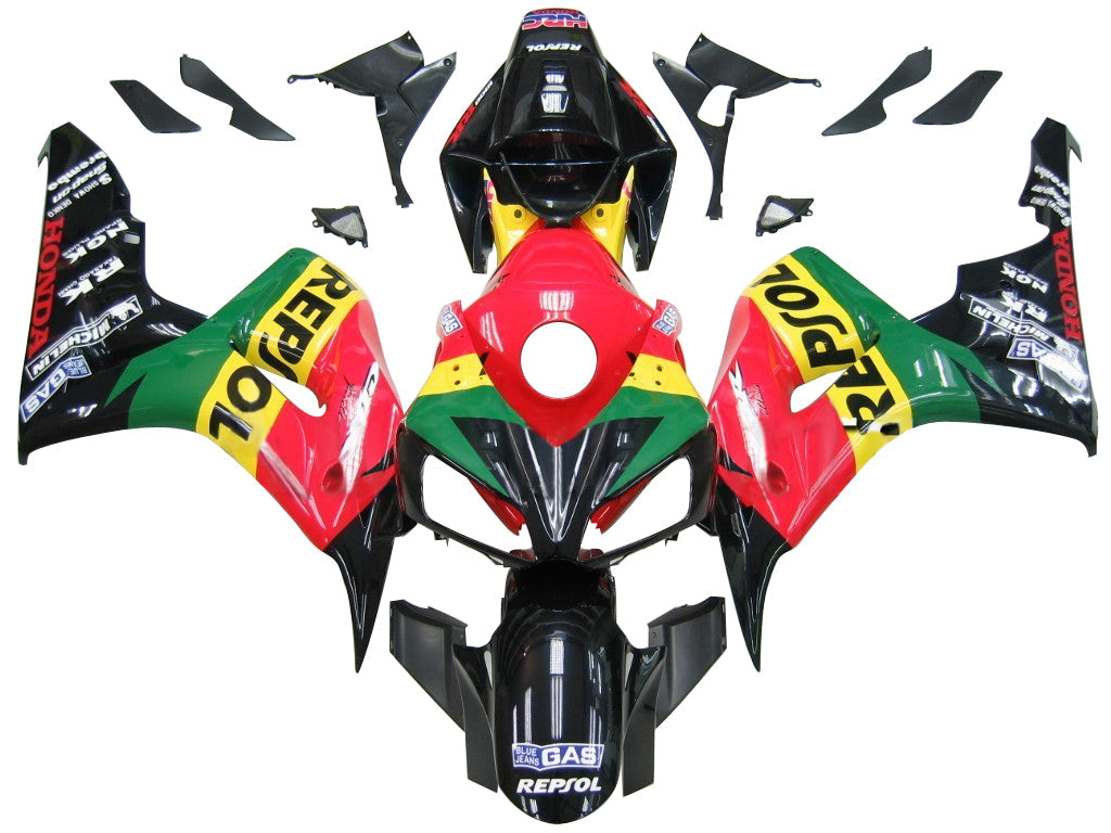 For CBR600RR 2009-2010 Bodywork Fairing Green ABS Injection Molded Plastics Set