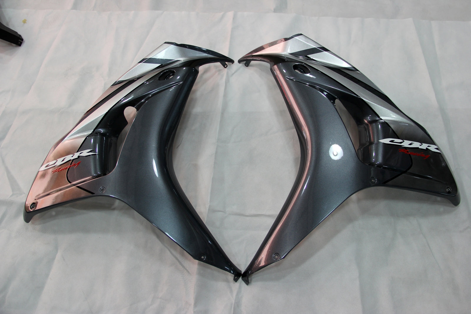 For CBR600RR 2009-2010 Bodywork Fairing Silver ABS Injection Molded Plastics Set