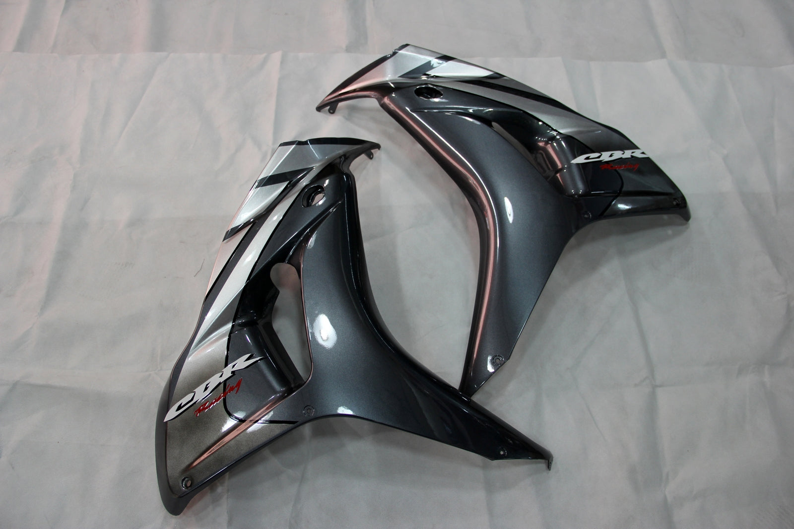 For CBR600RR 2009-2010 Bodywork Fairing Silver ABS Injection Molded Plastics Set