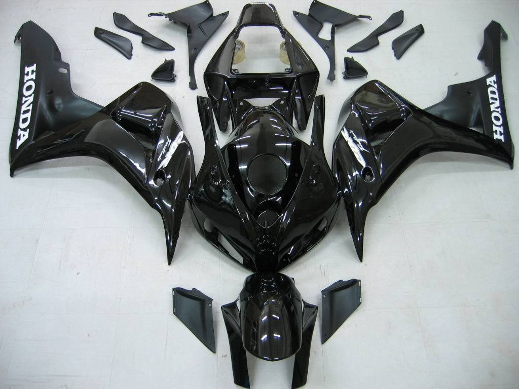 For CBR600RR 2009-2010 Bodywork Fairing Black ABS Injection Molded Plastics Set