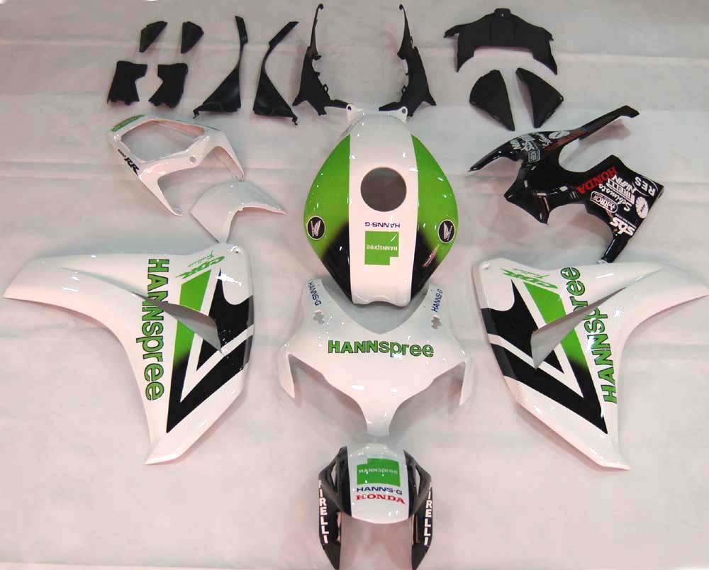 Carenages Amotopart 2008-2011 Honda CBR 1000 RR Blanc Vert Hannspree Generic