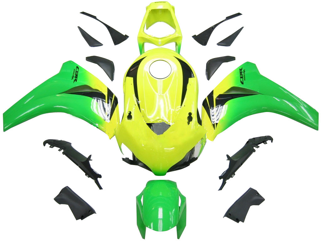 Amotopart Carrenages 2008-2011 Honda CBR 1000 RR Yellow Green Honda generic