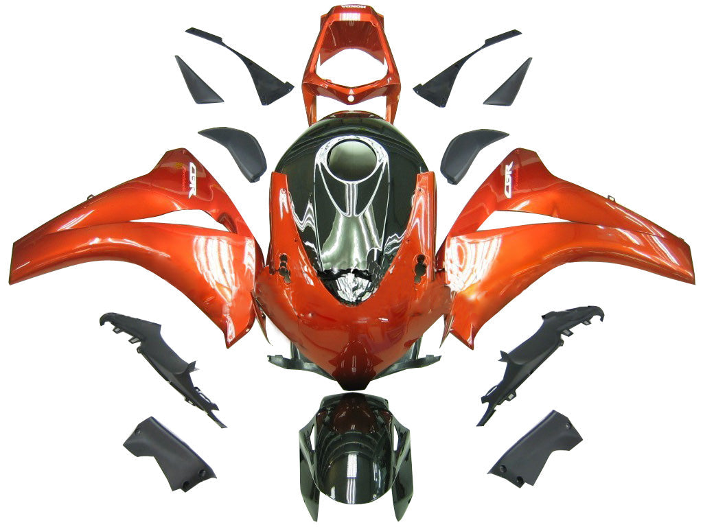 Amotopart Carénages 2008-2011 Honda CBR 1000 RR Orange Metal & Noir Honda Generic
