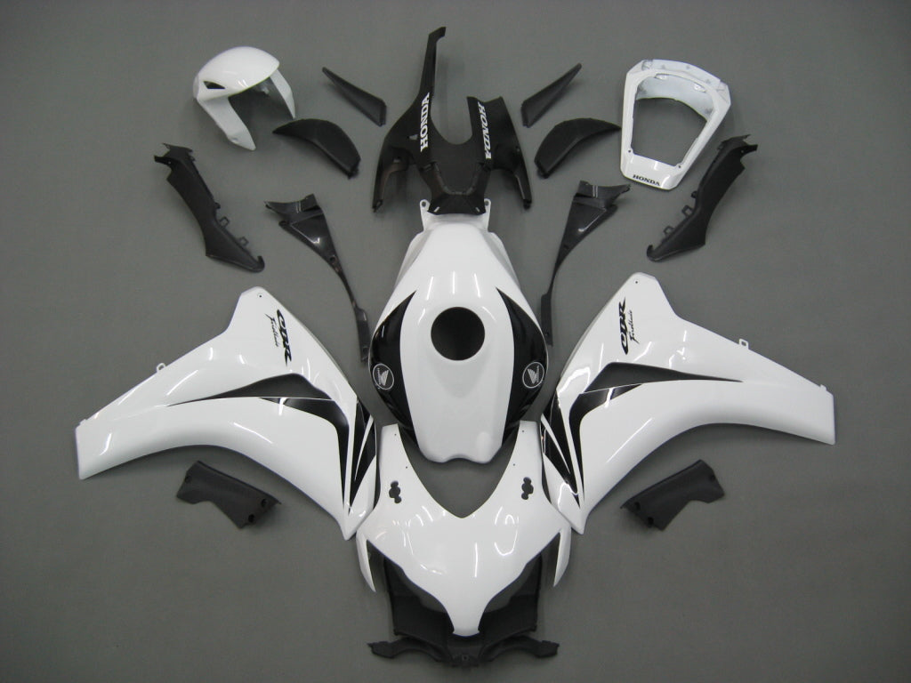 Amotopart Fairing 2008-2011 Honda CBR 1000 RR White and Black CBR generic