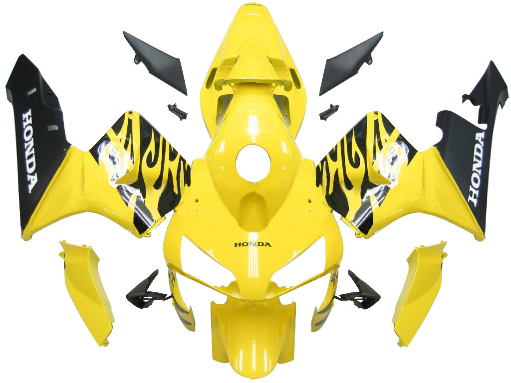 Amotopartin suojat 2003-2004 Honda CBR 600 RR Keltainen & Musta Flame Generic