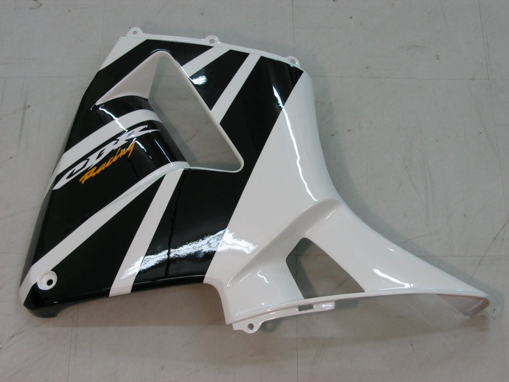 Amotopart Fairing 2005-2006 Honda CBR 600 RR White in Black CBR generic
