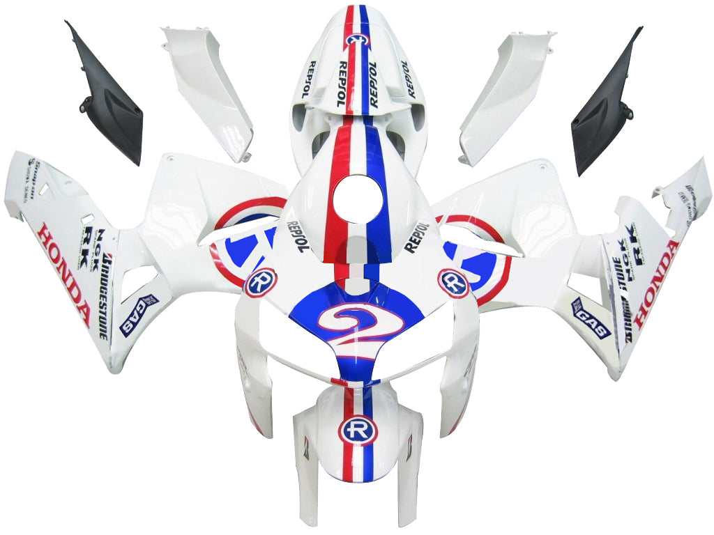 Carenados Amotopart 2005-2006 Honda CBR 600 RR Blanco No.2 Repsol Genérico