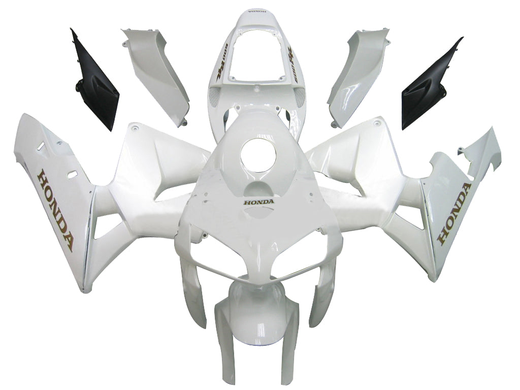 For CBR600RR 2005-2006 Bodywork Fairing White ABS Injection Molded Plastics Set