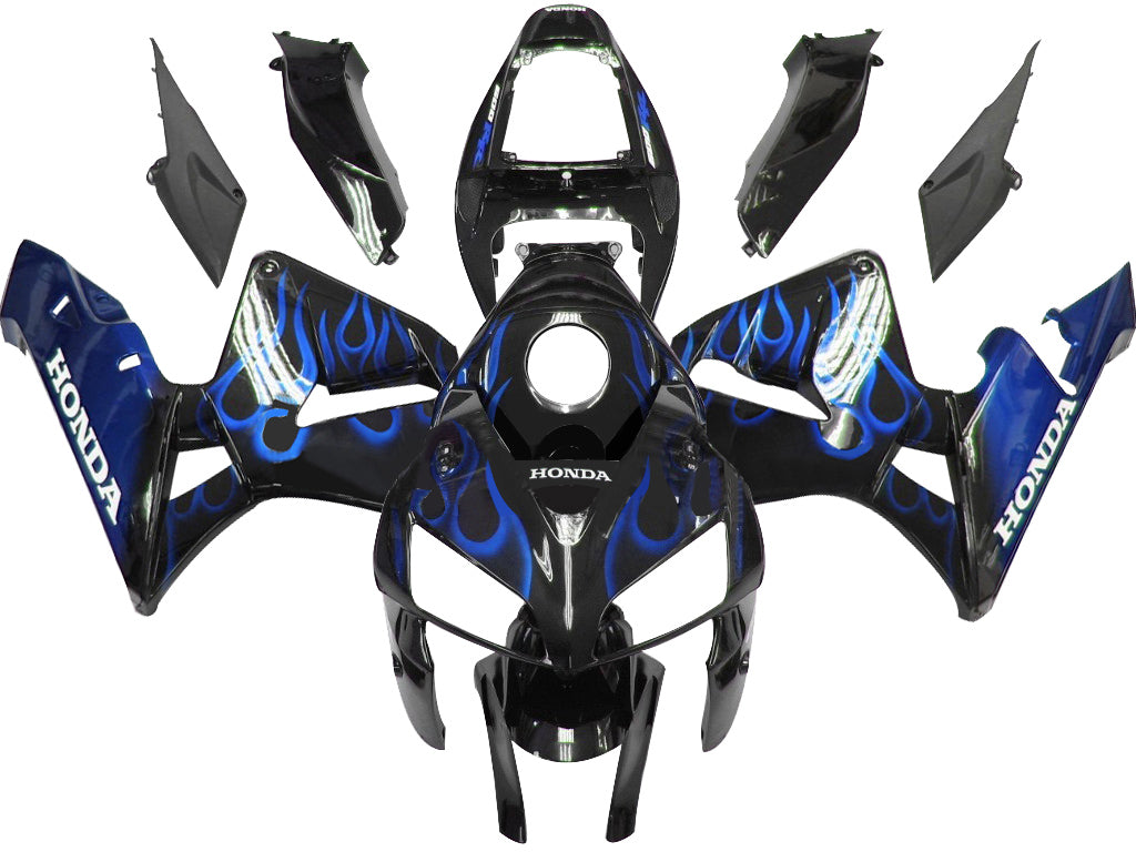 Carene Amotopart 2005-2006 Honda CBR 600 RR Nero e Blu Fiamma Generico