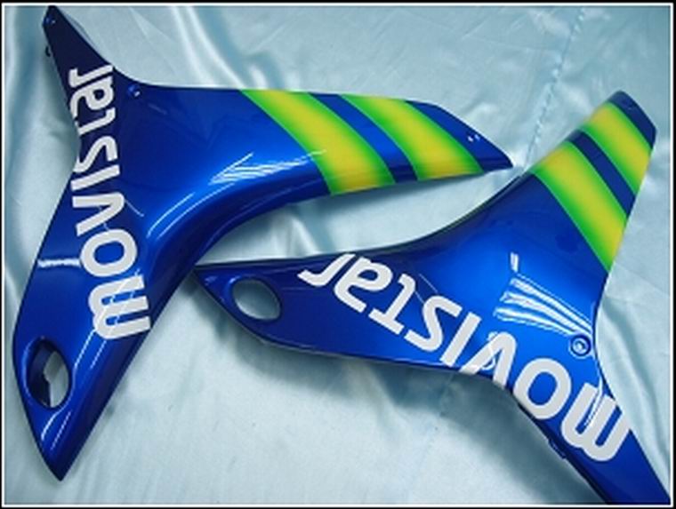 For CBR600RR 2007-2008 Bodywork Fairing Blue ABS Injection Molded Plastics Set
