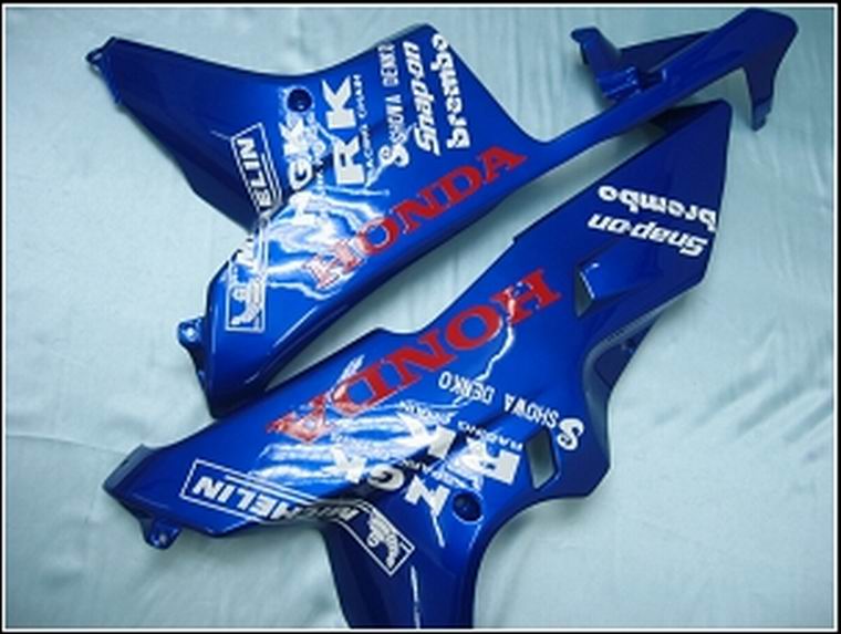 For CBR600RR 2007-2008 Bodywork Fairing Blue ABS Injection Molded Plastics Set