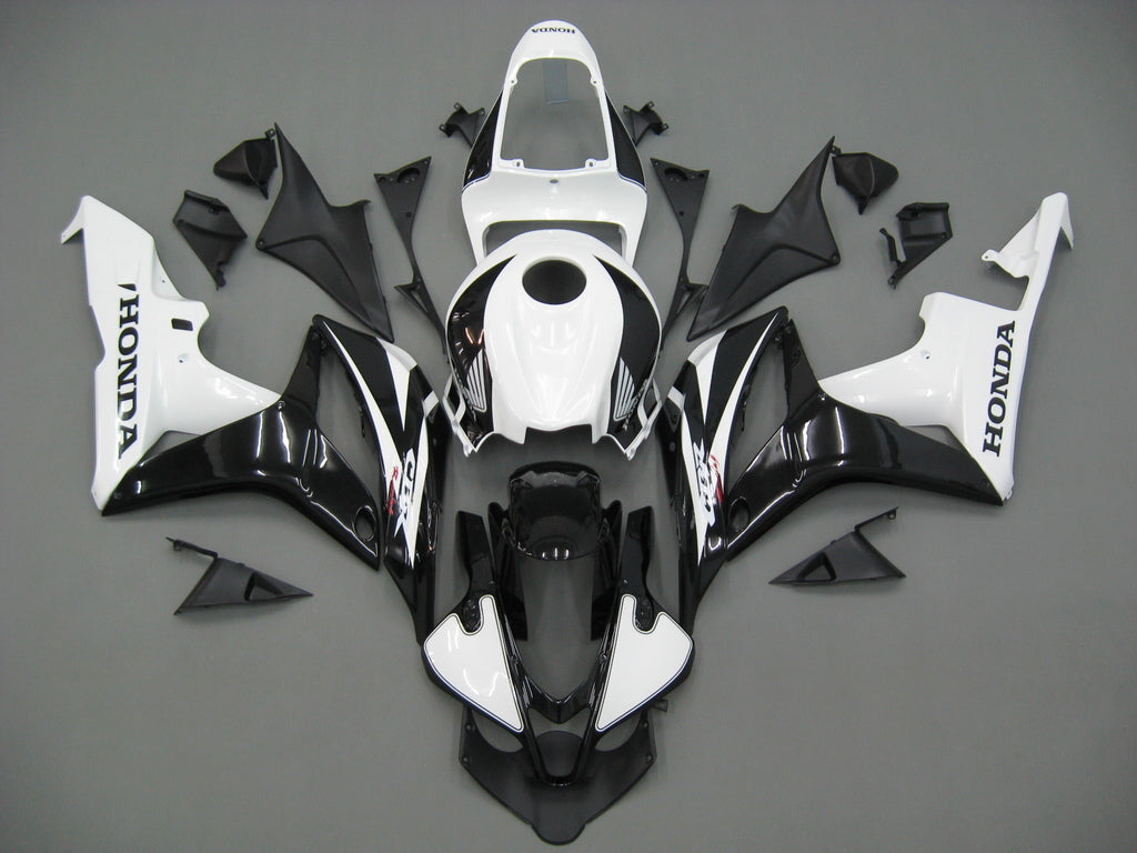 For CBR600RR 2007-2008 Bodywork Fairing Black ABS Injection Molded Plastics Set