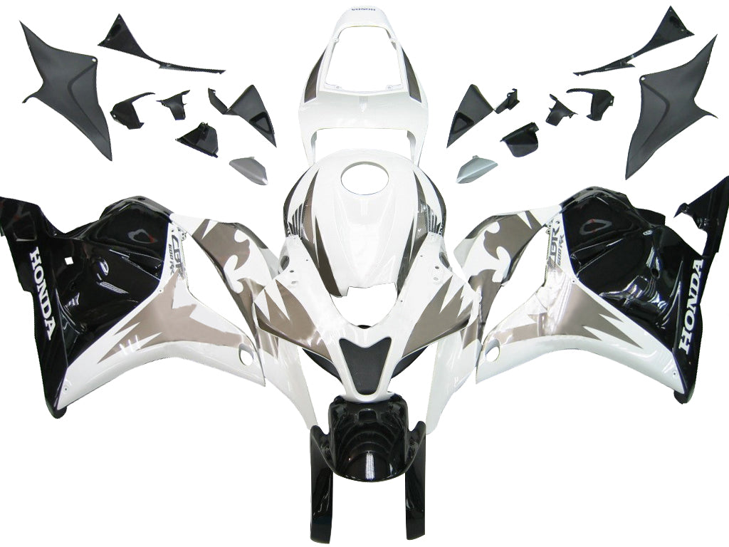 Marages Amotopart 2009-2012 Honda CBR 600 Rr White Silver Black Tribal Generic