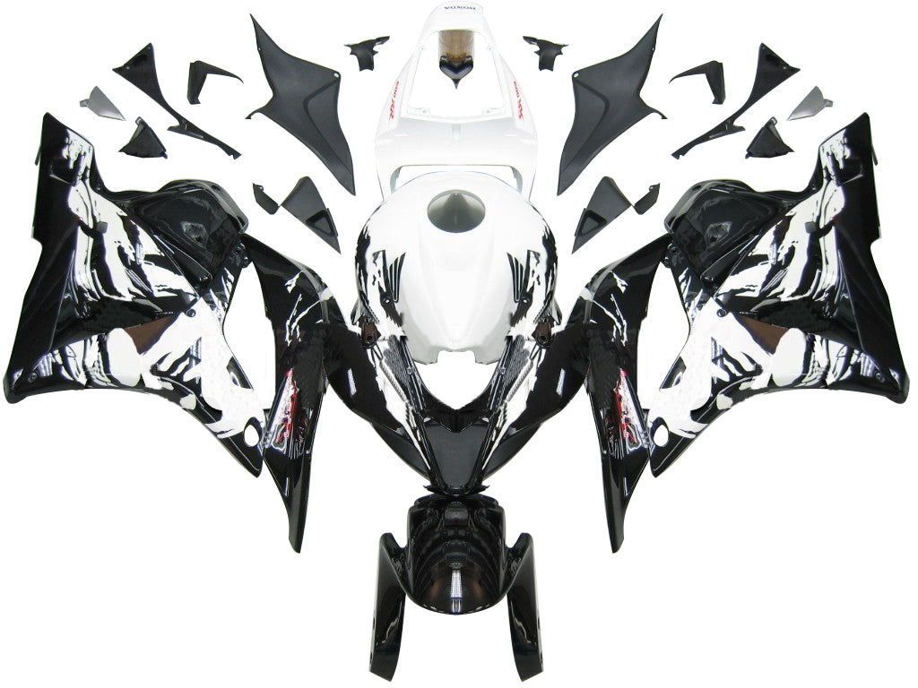 Amotopart Fairing 2009-2012 Honda CBR 600 RR Black and White Tribal Generic